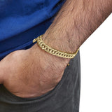 10K Yellow Gold Cuban Link Bracelet - 8.5 Inches