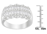 14K White Gold 1 1/7ct. TDW Round and Princess-Cut Diamond Ring(H-I, SI2-I1)