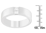 Men's 14K White Gold 1/4 ct.TDW Diamond Channel Band Ring (G-H, VS1-VS2)