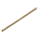 2 Micron 14KT Gold Plated Sterling Silver Diamond Tennis Link Bracelet (4 cttw, J-K Color, I1-I2 Clarity)