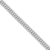 Sterling Silver Round Cut Diamond Tennis Bracelet (2 cttw, K-L Color, I1-I2 Clarity)