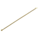 Yellow Gold-Plated Sterling Silver Diamond Certified Tennis Bracelet (5.00 cttw, J-K Color, I1-I2 Clarity)