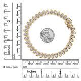 Yellow Plated Sterling Silver Round-Cut Diamond Bracelet (0.5 cttw, H-I Color, I2-I3 Clarity)