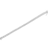 .925 Sterling Silver 1.0 Cttw Diamond Miracle-Set X-Link 7" Tennis Bracelet (I-J Color, I3 Clarity)