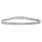 .925 Sterling Silver 1.0 Cttw Diamond Miracle-Set Cut-Circle 7" Tennis Bracelet (I-J Color, I2-I3 Clarity)