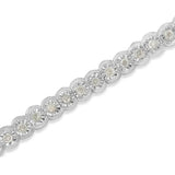 .925 Sterling Silver 1.0 Cttw Diamond Miracle-Set Cut-Circle 7" Tennis Bracelet (I-J Color, I2-I3 Clarity)