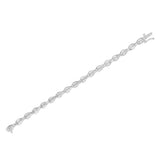 Sterling Silver Diamond Link Bracelet (0.5 cttw, I-J Color, I3 Clarity)