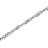 Sterling Silver Diamond X-Link Tennis Bracelet (1 cttw, I-J Color, I3 Clarity)