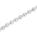 Sterling Silver Diamond Link Bracelet (1/4 cttw, I-J Color, I2-I3 Clarity)