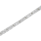 .925 Sterling Silver 1/4 Cttw Diamond Illusion-Set Miracle Plate Tennis Bracelet (I-J Color, I3 Clarity) - 7"