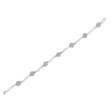 Sterling Silver Diamond Link Bracelet (1 cttw, H-I Color, I1-I2 Clarity)