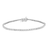 .925 Sterling Silver 1.0 cttw Miracle Set Round-Cut Diamond Tennis Bracelet (I-J Color, I3 Clarity) - 7.25"