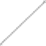 10K White Gold 1.0 Cttw Round Brilliant Diamond Miracle Set X-Link 7" Tennis Bracelet with Box Clasp (H-I Color, SI1-SI2 Clarity)