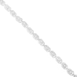 10K White Gold X-Link Tennis Bracelet with Round-Cut Diamond (1/4 cttw, I-J Color, I2-I3 Clarity)