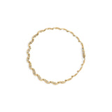 10k Yellow Gold 1.00 Cttw Baguette-Cut Diamond Spiral Link 7.50" Bracelet (I-J Color, I1-I2 Clarity)