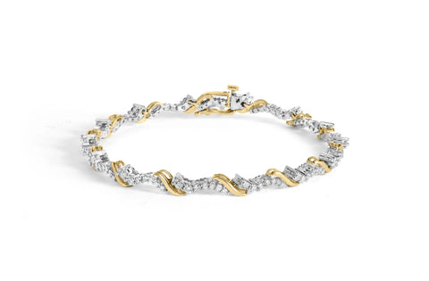 10K Yellow and White Gold 2.00 Cttw Diamond 