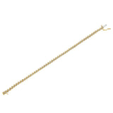 10K Yellow Gold 2.0 Cttw Diamond 7" S-Link Bracelet (J-K Color, I2-I3 Clarity)