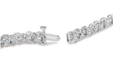 10K White Gold 3.00 Cttw Miracle Set Diamond Bezel Link Style Tennis Bracelet (H-I Color, I2-I3 Clarity) - 7.5"