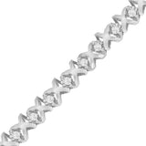 10 Karat Gold 1 CTTW Diamond X-Link Karat Tennis Bracelet