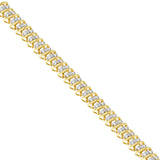 10 Karat Yellow Gold 1 CTTW Round Cut Diamond S-Curve Bracelet