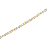 10 Karat Yellow Gold 3 CTTW Diamond 'XOXO' Link Karat Bracelet