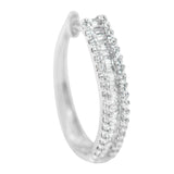 10K White Gold Diamond Hoop Earrings (3/4 cttw, I-J Color, I2-I3 Clarity)