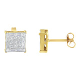 10 Karat Yellow Gold 1 CTTW Diamond Stud Earrings