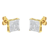 10 Karat Yellow Gold 1 CTTW Diamond Stud Earrings