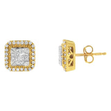 10 Karat Yellow Gold Stud Earrings  - Color: Yellow gold | Pack Of: 1 | Design: Yellow gold (h-i, si2-i1)