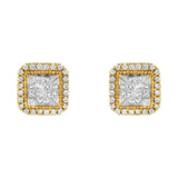 10 Karat Yellow Gold Stud Earrings  - Color: Yellow gold | Pack Of: 1 | Design: Yellow gold (h-i, si2-i1)