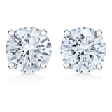 Gold Lab Grown Diamond 4-Prong Classic Solitaire Stud Earrings  - Pack Of: 1