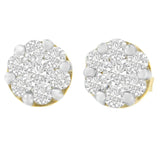 14K Yellow Gold 1 cttw Diamond Stud Earrings (H-I, SI2-I1)