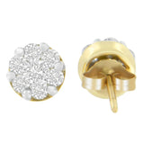 14K Yellow Gold 1 cttw Diamond Stud Earrings (H-I, SI2-I1)