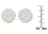 14K Yellow Gold 1 cttw Diamond Stud Earrings (H-I, SI2-I1)