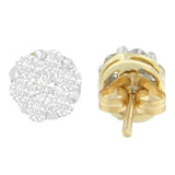 14K Yellow Gold Round-cut Diamond Earrings (1 cttw, I-J Color, SI1-SI2 Clarity)