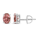 .925 Sterling Silver Miracle Set Princess-cut Diamond Solitaire Stud Earrings (H-I Color, I1-I2 Clarity)