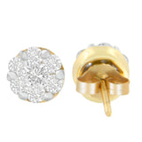 14 Karat White Gold 3/4ct. Total Diamond Weight Round Diamond Stud Earring