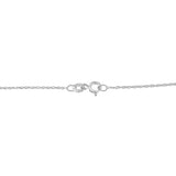 .925 Sterling Silver 1/4 cttw Diamond Infinity Pendant Necklace (I-J, I2-I3)