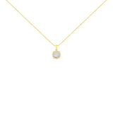 10K Yellow Gold Plated .925 Sterling Silver 1/4 Cttw Diamond 18" Pendant Necklace (I-J Color, I1-I2 Clarity)