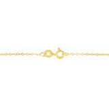 14K Yellow Gold Plated .925 Sterling Silver 1/2 Cttw Champagne Diamond Cross Pendant Necklace (K-L Color, I1-I2 Clarity) - 18"