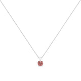 White Gold 1/2 Carat Total Weight 4 Prong Set Lab Grown Pink Karat Diamond Solitaire 18" Pendant Necklace  - Color: White gold | Pack Of: 1