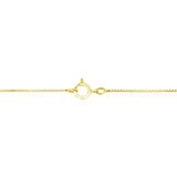 14K Yellow Gold 1/2 Cttw Prong Set, Round-Cut 7 Stone Diamond Flower 18" Pendant Necklace (J-K Color, VS1-VS2 Clarity)