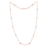 Gold 1 CTTW Diamond Station Necklace - Pack Of: 1