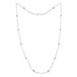 Gold 1 CTTW Diamond Station Necklace - Pack Of: 1