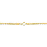 14K Yellow Gold 1/2 cttw Diamond V-Shape Pendant Necklace (I-J, I1-I2)