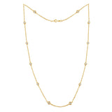 Gold 1 CTTW Diamond Station Necklace - Pack Of: 1