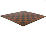 Chess Board - 23" Brown & Black Faux Leather Board 2.25" Squares.