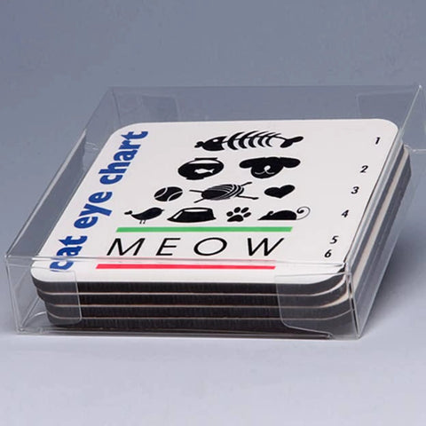 Cat Eye Chart Coasters