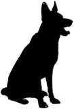 German Shepard Dog Silhouette Laser Cut Out Sign 15x23