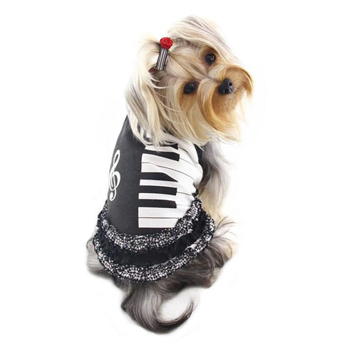 Adorable Piano Dress with Ruffles